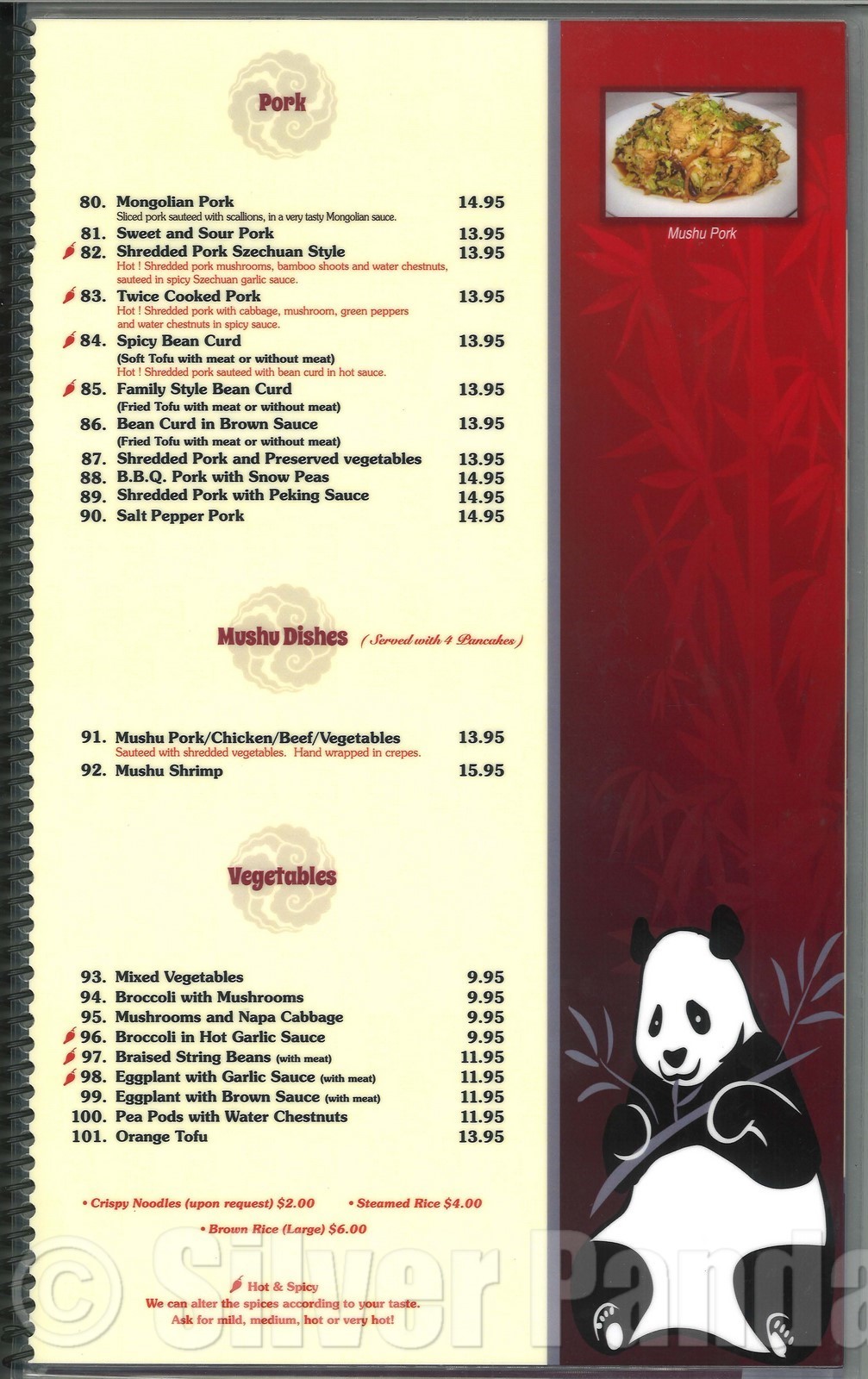 silver panda restaurant Szechuan Chinese Food Chatsworth California